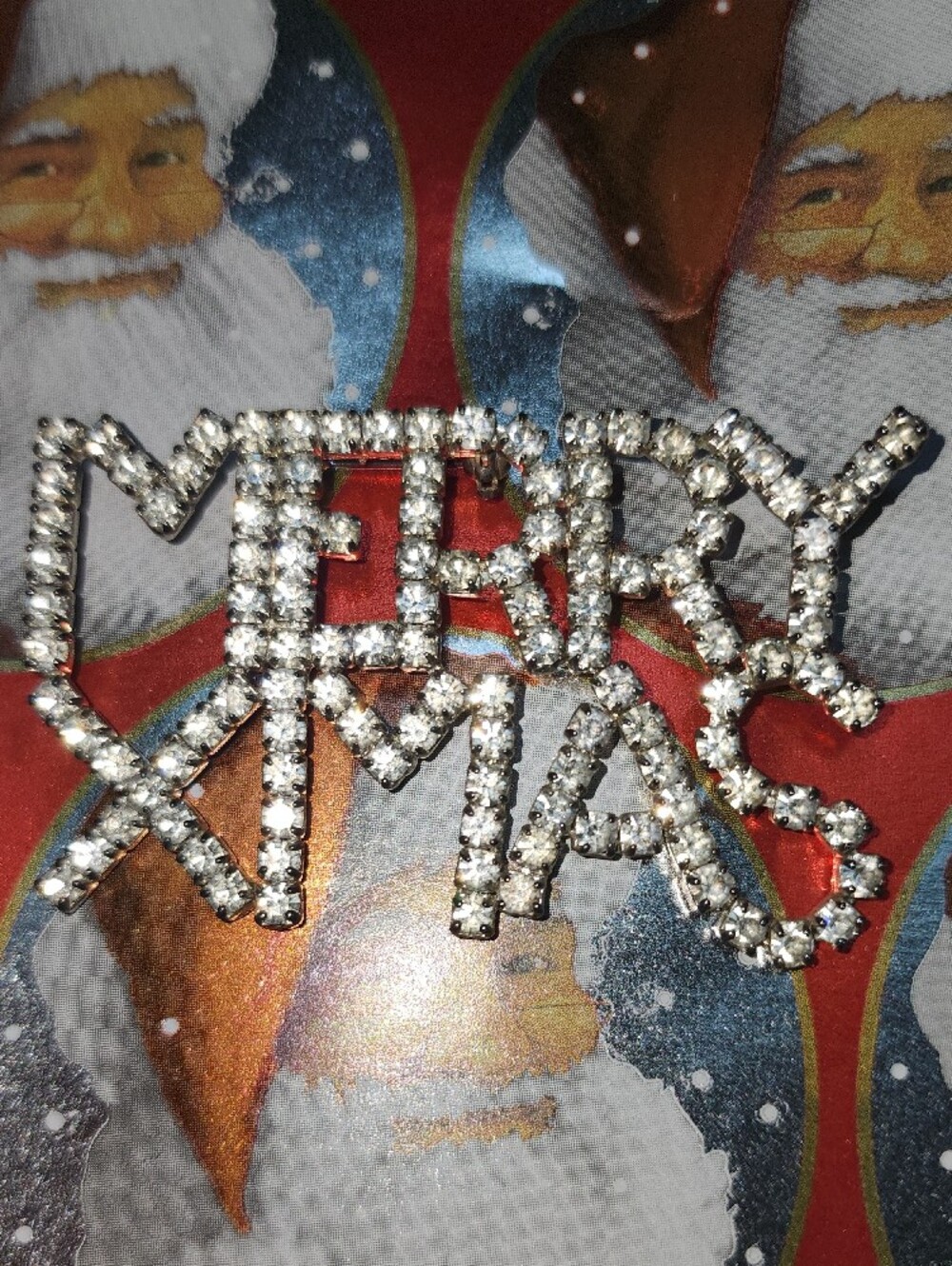 Christmas Sale In JULY!!! Merry Xmas‎ Rhinestone Brooch